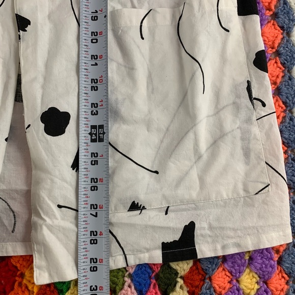 Vintage 80s Randy W/ Love Abstract Art Oversized Open Front Cotton Shirt… - Picture 11 of 16